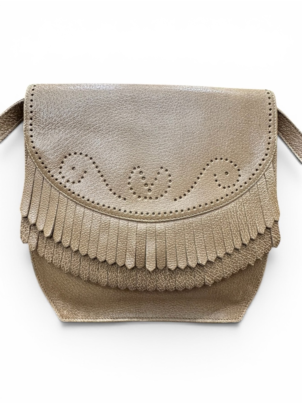 Vintage Valentino Garavani Les Sacs Fringe Leather Crossbody